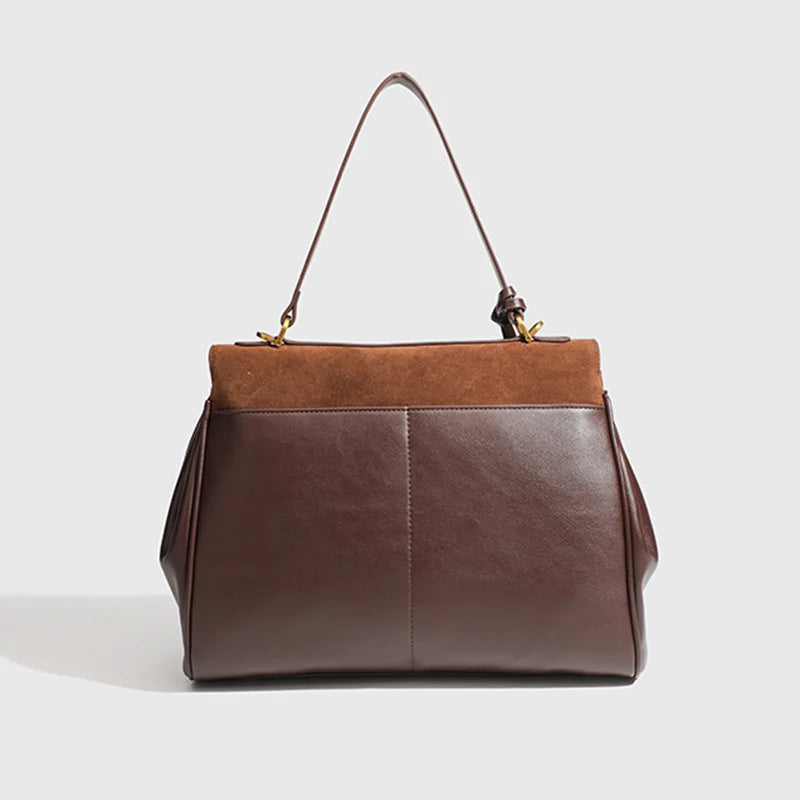 Suede Buckle Bag